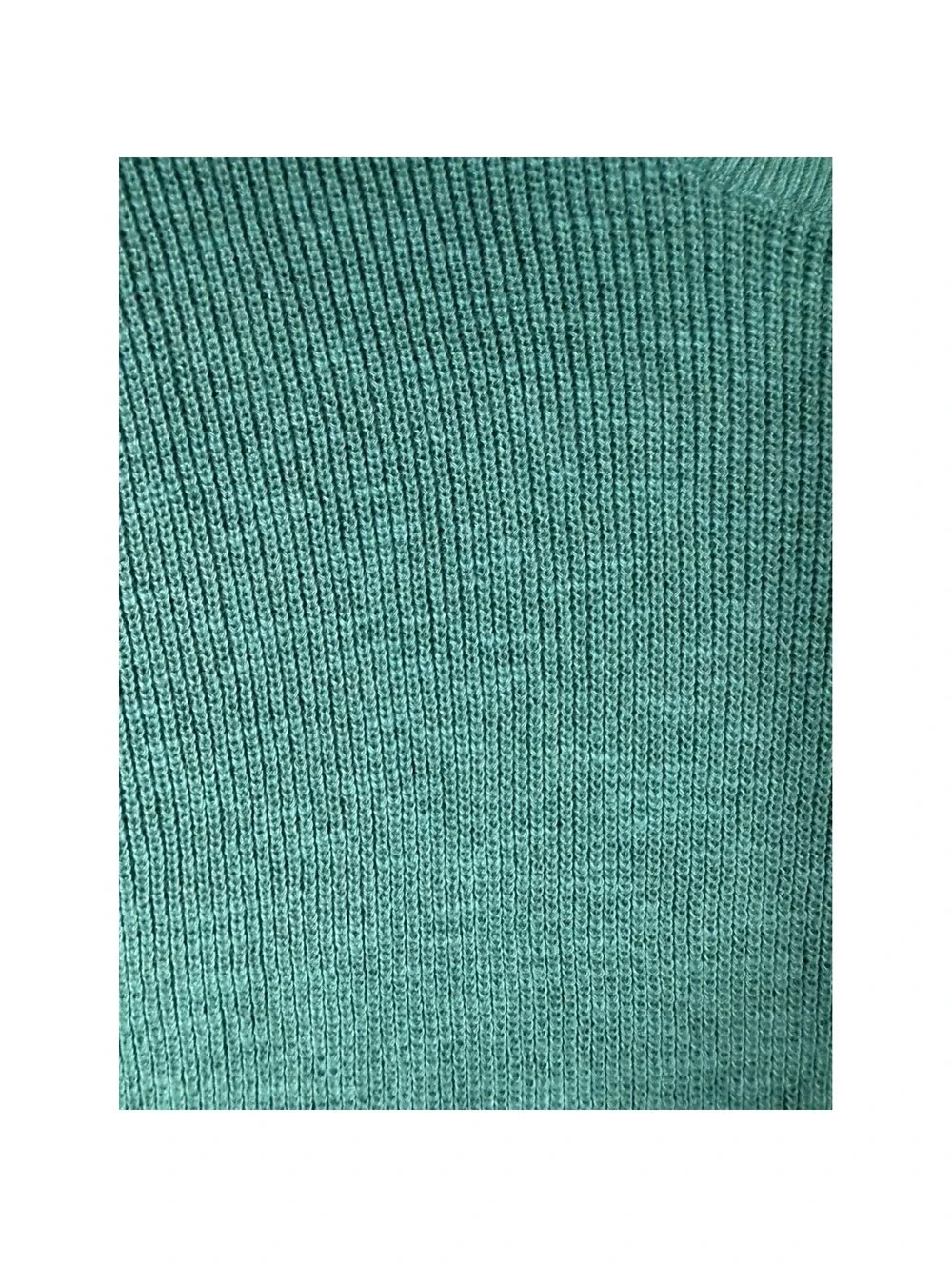 Free People Beach Oversized Rib Knit Sweater Teal Green Crew Neck Pullover Large